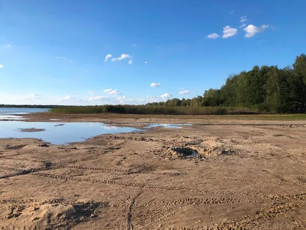 Люди грають у м’яч там, де раніше була вода: як міліє Світязь (фото)