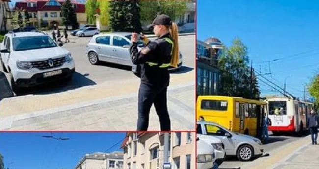 Тулилися до зупинки: як у центрі Луцька карали шістьох водіїв