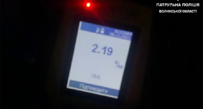 У Луцьку вночі зловили п'яного на «фіаті»