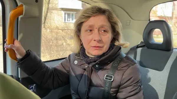 Дружина ветерана Вадима Козаченка Світлана в інклюзивному авто