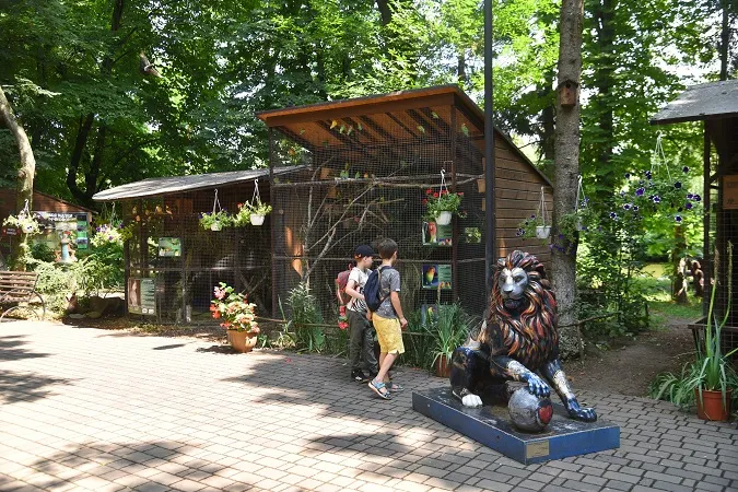 У Луцькому зоопарку «зловили» на камеру відвідувачів та сезонне озеленіння (фото)