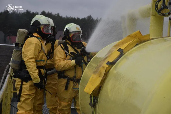 На Волині рятувальники готувалися до ліквідації техногенної катастрофи (фото)
