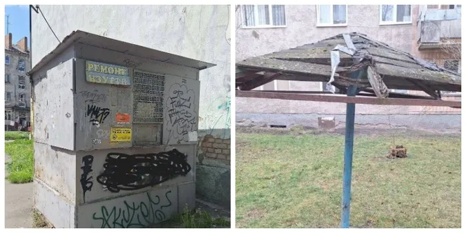 У Луцьку знесуть незаконну будку і стовпчики (фото)