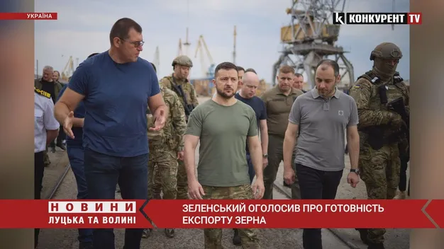 Зеленський у Чорноморську чекає на початок експорту зерна (фото, відео)