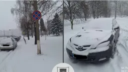 Ігнорують знаки: у Луцьку «паркохами» блокують прибирання снігу (фото)