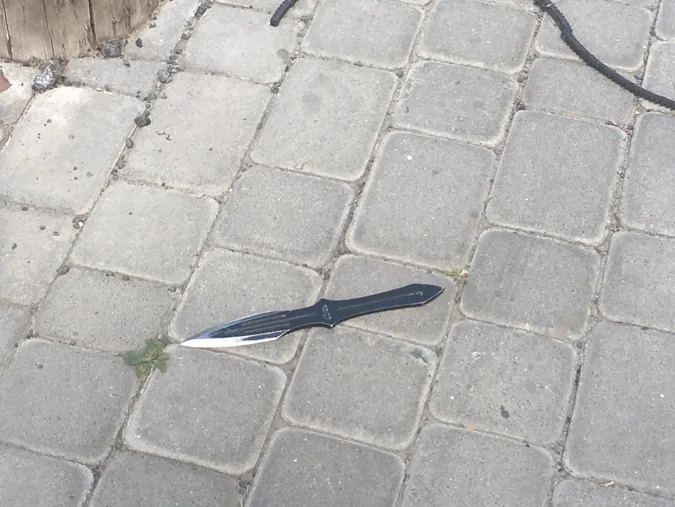 У Луцьку на Теремнівський розгулював наркоман з ножем (фото)