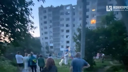 У Луцьку після прильоту палає багатоповерхівка (відео)