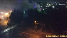 У Луцьку вночі горів сервісний центр МВС (фото, відео)
