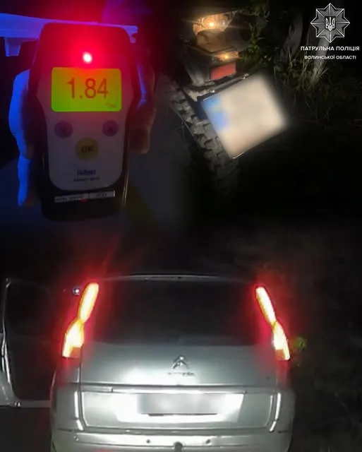 У Ковелі під час комендантської години зловили двох п'яних за кермом