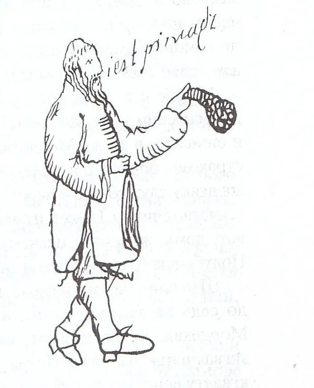 Єврей-орендар. Аматорський малюнок другої половини ХVІ ст.