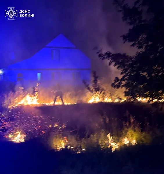 Волинь знову у вогні: за добу рятувальники ліквідували чотири пожежі (фото)