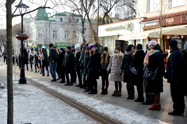 У Луцьку відбулася масштабна акція до 100-річчя Акту Злуки (фото)