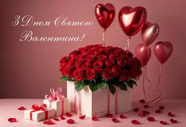 💘З Днем святого Валентина: ніжні привітання та листівки