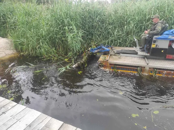 На річці Стохід у Любешові розпочали розчистку русла (фото)