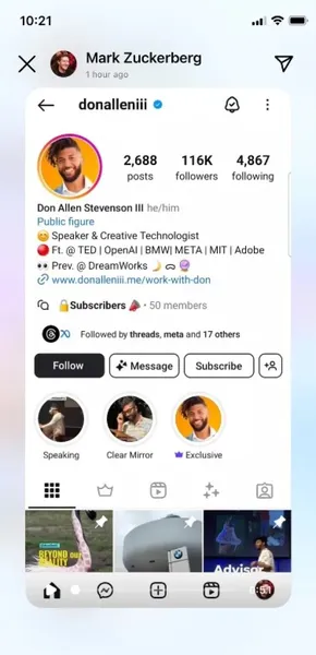 Instagram тестує функцію ШІ-аватарів для користувачів (фото)