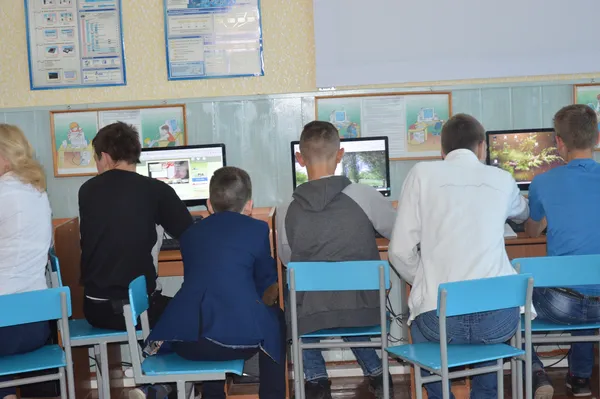 Під час уроку інформатики