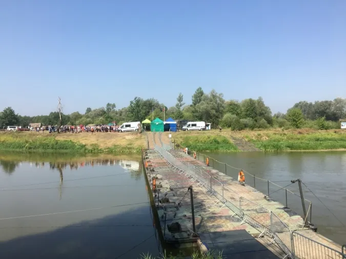 Скільки людей скористалися тимчасовим мостом з Польщею 