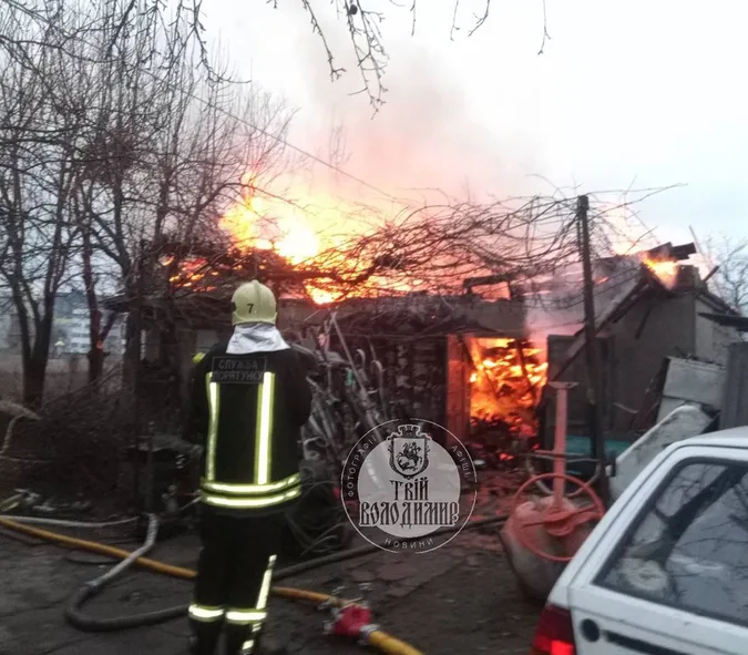 У Володимирі  – серйозна пожежа (фото)