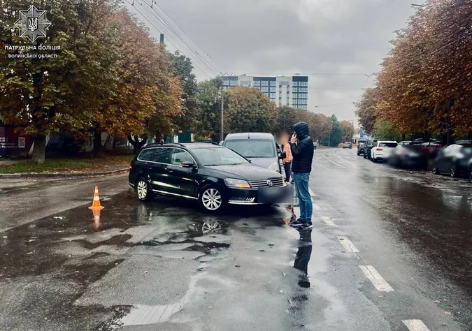У Луцьку на Відродження влупилися три автівки (фото)
