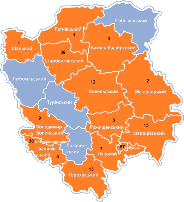 На Волині – 15 нових випадків COVID-19: де зафіксували (карта поширення)
