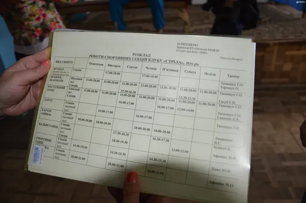 Види спортивних секцій у клубі «Стріла»