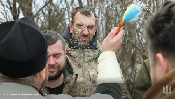 «Князівська»  бригада з Волині відсвяткувала Водохреще (фото)