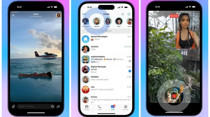 Підписники Telegram Premium можуть знімати сторіз