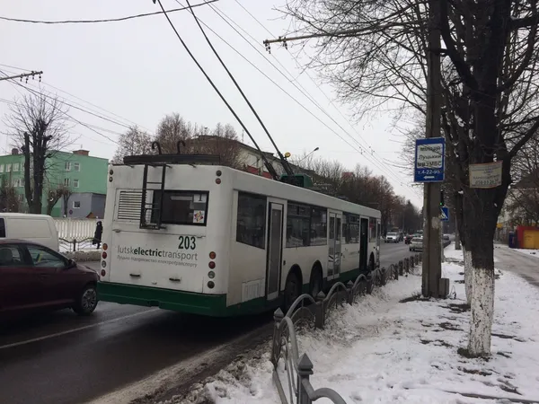 У Луцьку масово зупинилися тролейбуси (фото)