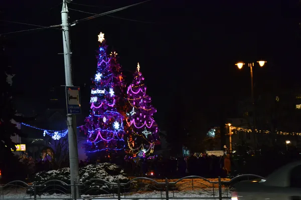 У Луцьку засвітили головні ялинки (фото)