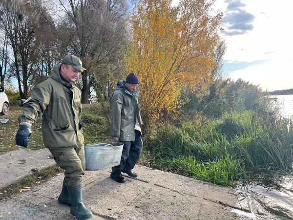 У Ковелі водосховище «заселили» рибами-прибиральниками (фото)