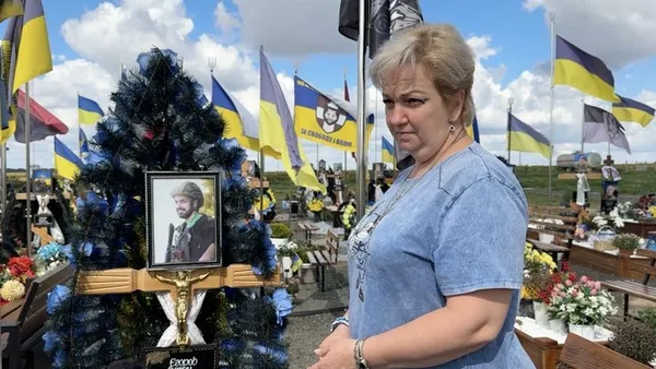 Мама загиблого військовослужбовця Людмила Єгорова