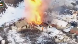 Феєричне видовище: волинські бійці підірвали ворожий склад (відео)