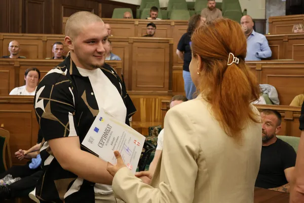 На Волинь із візитом приїхала міністерка у справах ветеранів Наталія Калмикова