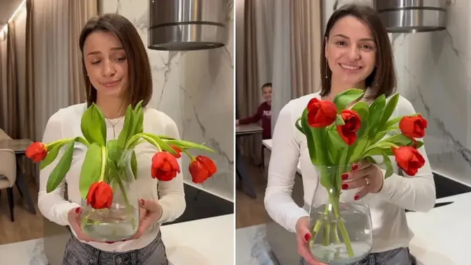 Як оживити тюльпани, які починають в'янути (відео)