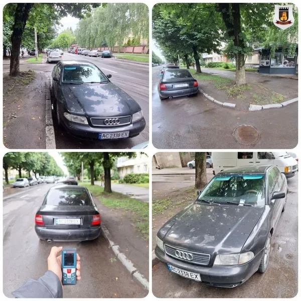 Заважають іншим: у Луцьку оштрафували водіїв за неправильну парковку (фото)