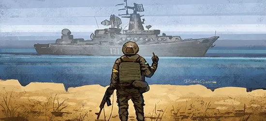 Крейсер «Москва» після вибуху перекинувся і почав тонути (відео)