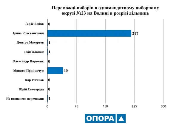 Результати виборів на Волині: жодна політична партія не перемогли на усіх дільницях