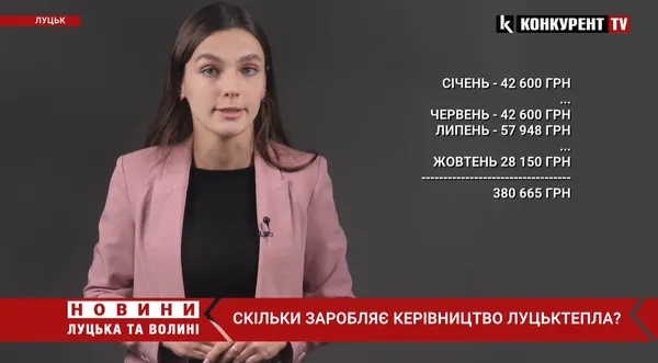 Очільник і п'ять заступників: скільки заробляє керівництво «Луцьктепла» (відео)