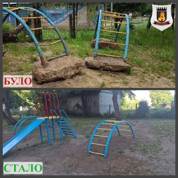 Зламані конструкції та небезпека: у Луцьку відремонтували занедбаний дитячий майданчик (фото)