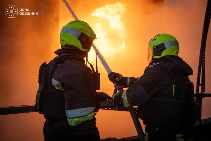 Понад 90 рятувальників гасили пожежі на Одещині, які спалахнули після атак рф