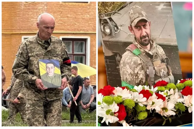 У Нововолинській громаді провели в останню дорогу воїнів Віталія Ткачова та Максима Медведчука (фото)
