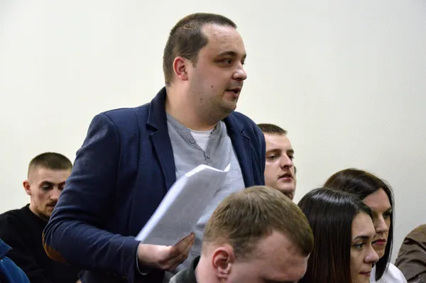 Голова Луцької міської організації воїнів АТО Волині Олег Кобилинський