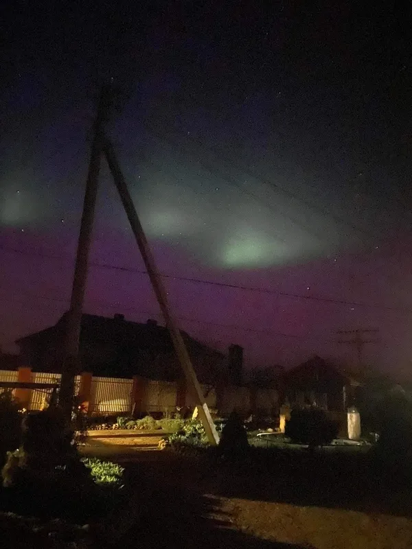 На Волині зафіксували північне сяйво: дивовижні фото