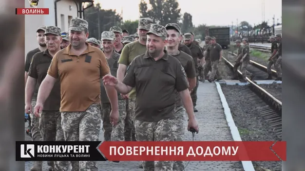 Волинь зустріла бійців, які повернулися з фронту (відео)