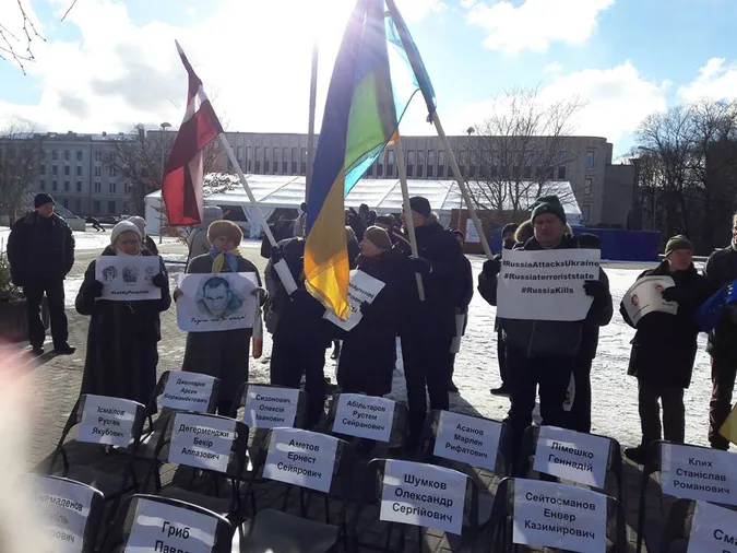 У Ризі закликали звільнити українських політв’язнів із російських тюрем (фото)