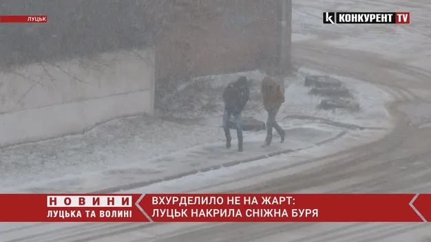 Вхурделило: Волинь накрила сніжна буря (відео)