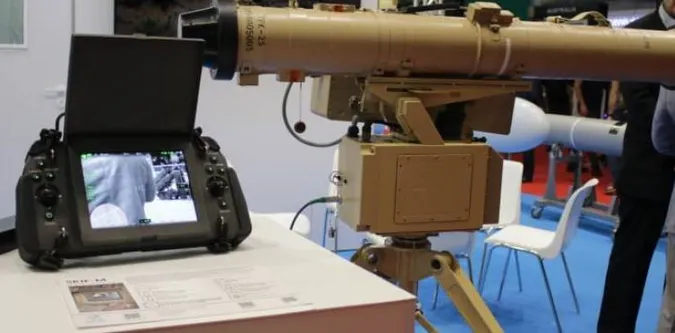 ПТРК «Скіф-М»/«Стугна» зразка 2022 року на виставці MSPO у Польщі, вересень 2023 року
