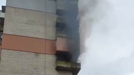 На Волині горів балкон багатоповерхівки (відео)