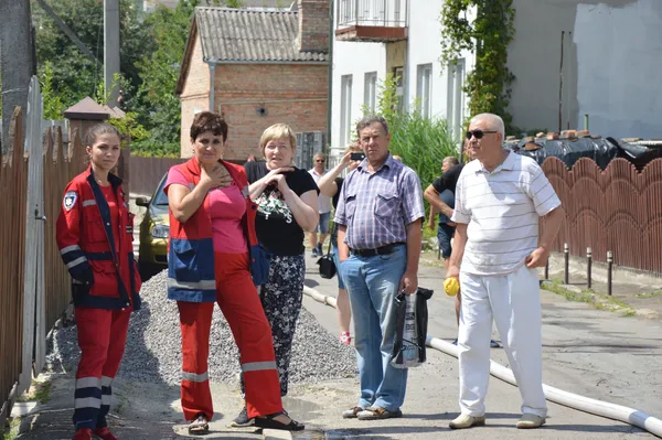 Біля Старого ринку горів житловий будинок (фото)