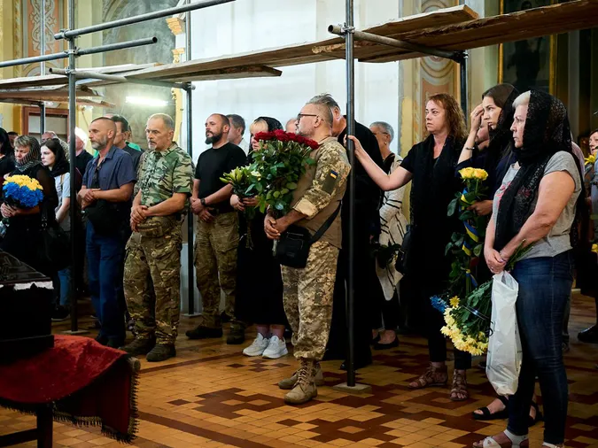 У Луцьку попрощалися з художником Михайлом Штиком, який загинув на війні (фото, відео)